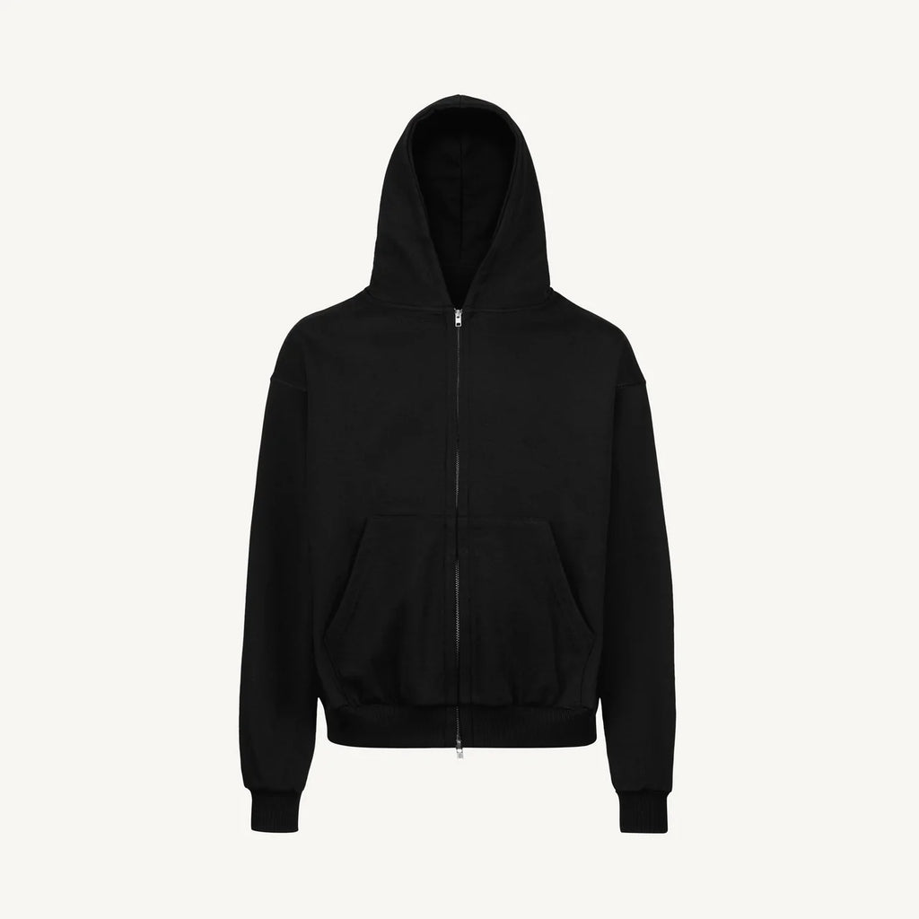 DANSÈLL COTTON ZIP HOODIE (BLACK)