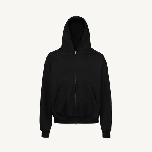 DANSÈLL COTTON ZIP HOODIE (BLACK)