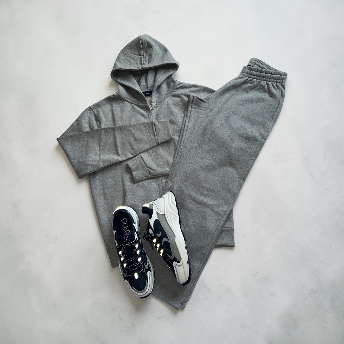 DANSÈLL STRAIGHT LEG JOGGERS (GREY MARL)